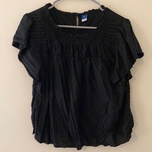 Old Navy Black Peasant T-Shirt